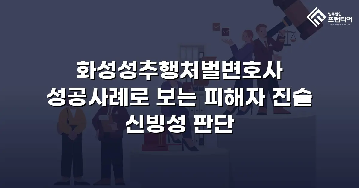 화성성추행처벌변호사 성공사례로 보는 피해자 진술 신빙성 판단