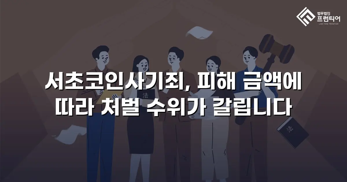 서초코인사기죄, 피해 금액에 따라 처벌 수위가 갈립니다