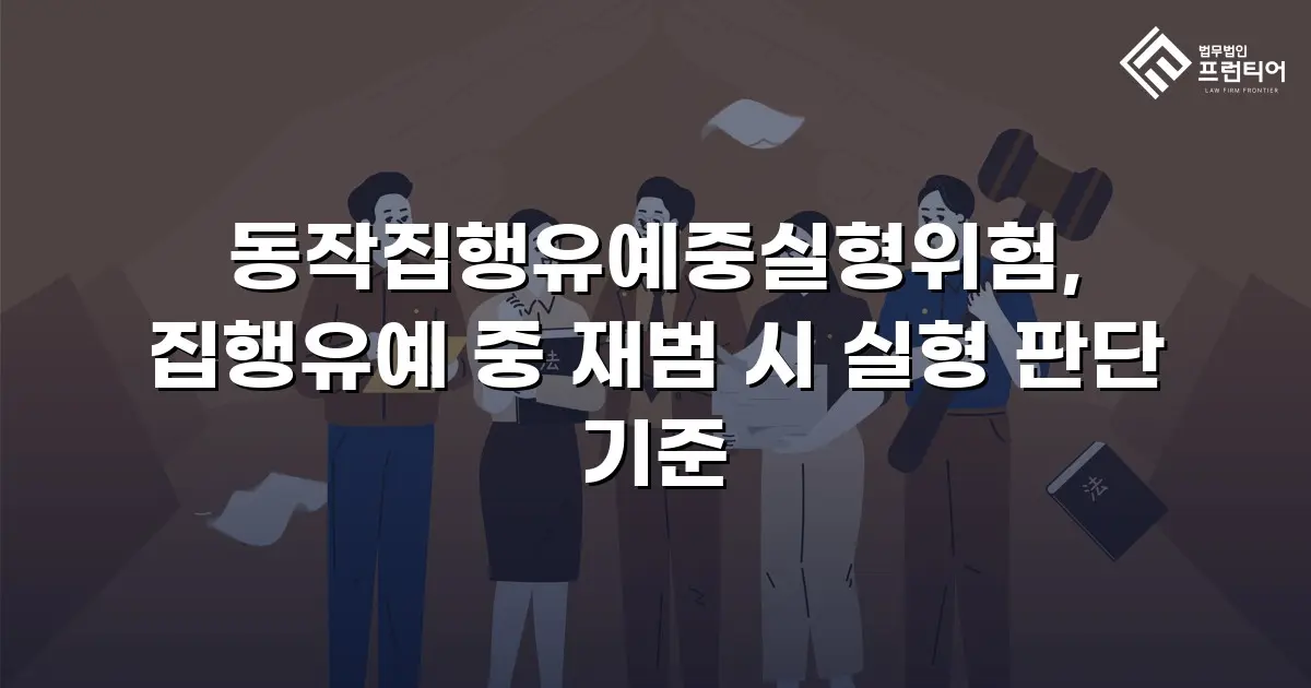 동작집행유예중실형위험, 집행유예 중 재범 시 실형 판단 기준