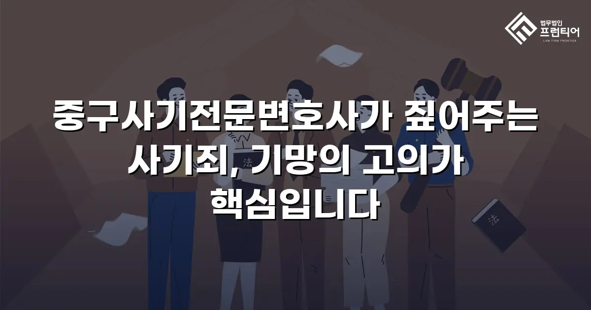 중구사기전문변호사가 짚어주는 사기죄, 기망의 고의가 핵심입니다