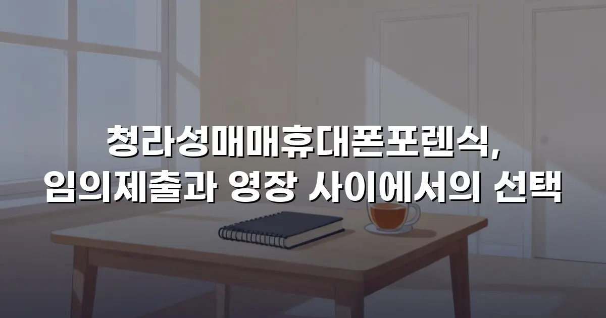 청라성매매휴대폰포렌식, 임의제출과 영장 사이에서의 선택