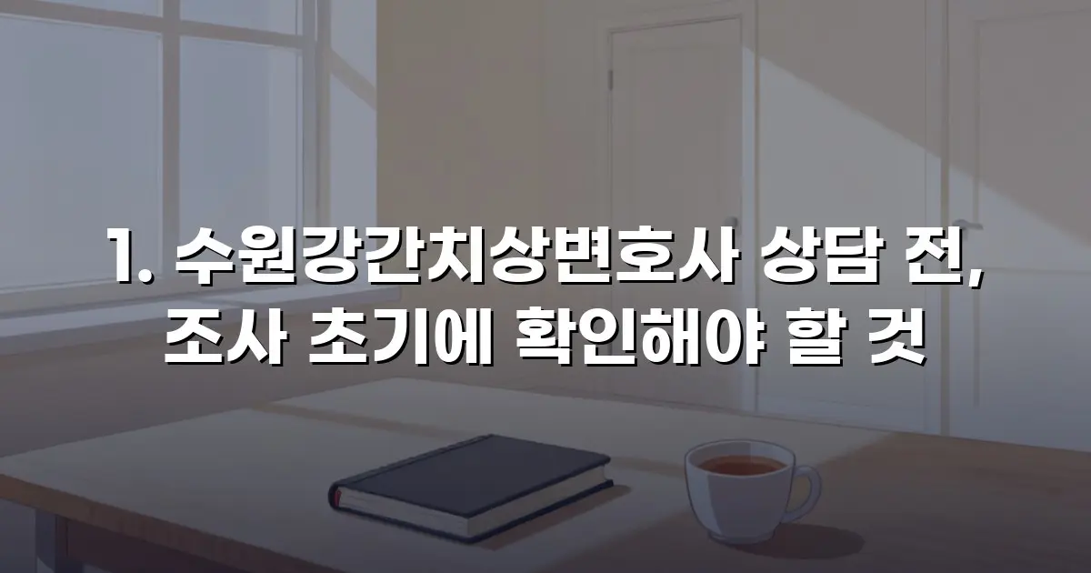 수원강간치상변호사 상담 전, 조사 초기에 확인해야 할 것