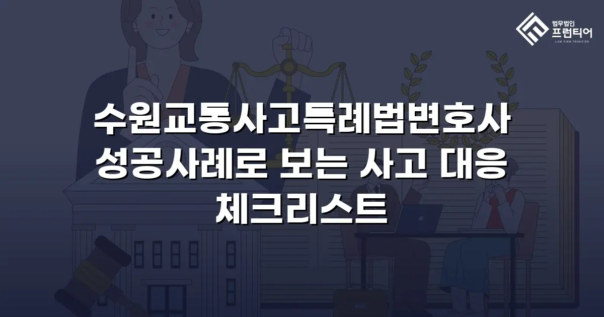 수원교통사고특례법변호사 성공사례로 보는 사고 대응 체크리스트