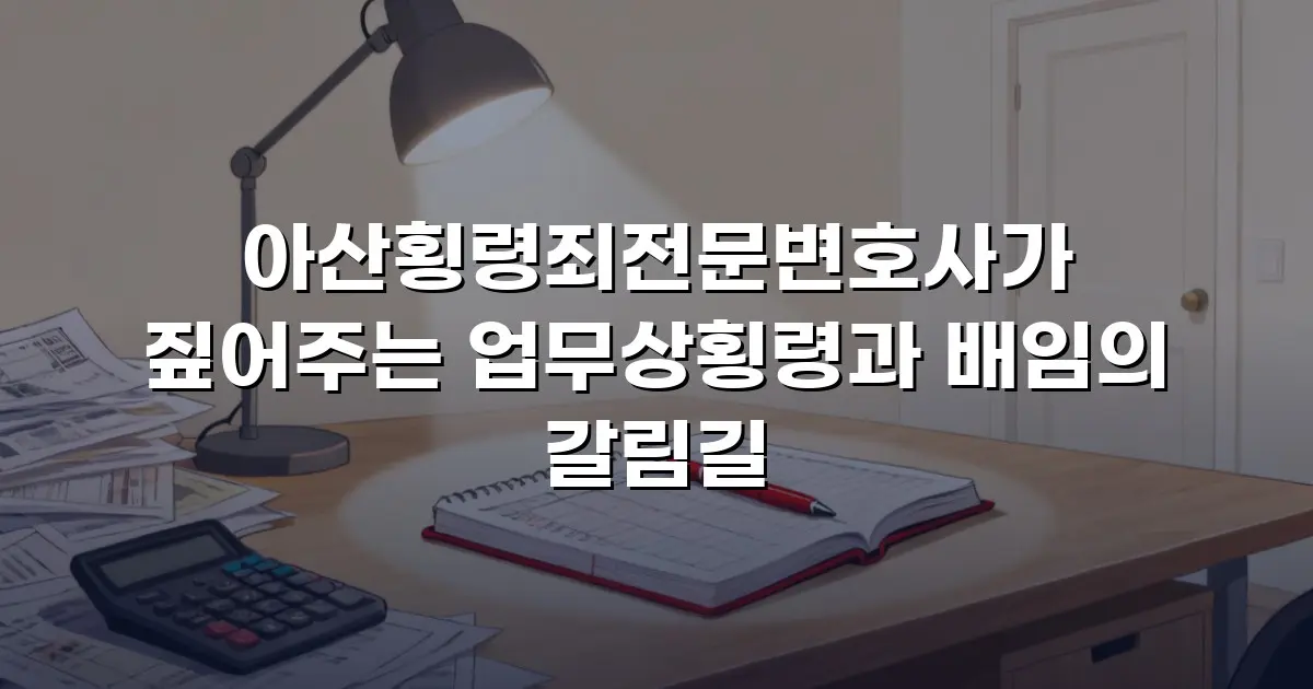 아산횡령죄전문변호사가 짚어주는 업무상횡령과 배임의 갈림길