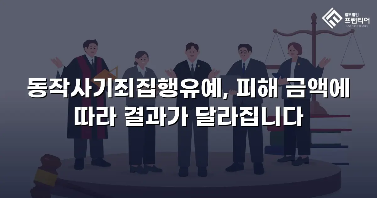 동작사기죄집행유예, 피해 금액에 따라 결과가 달라집니다