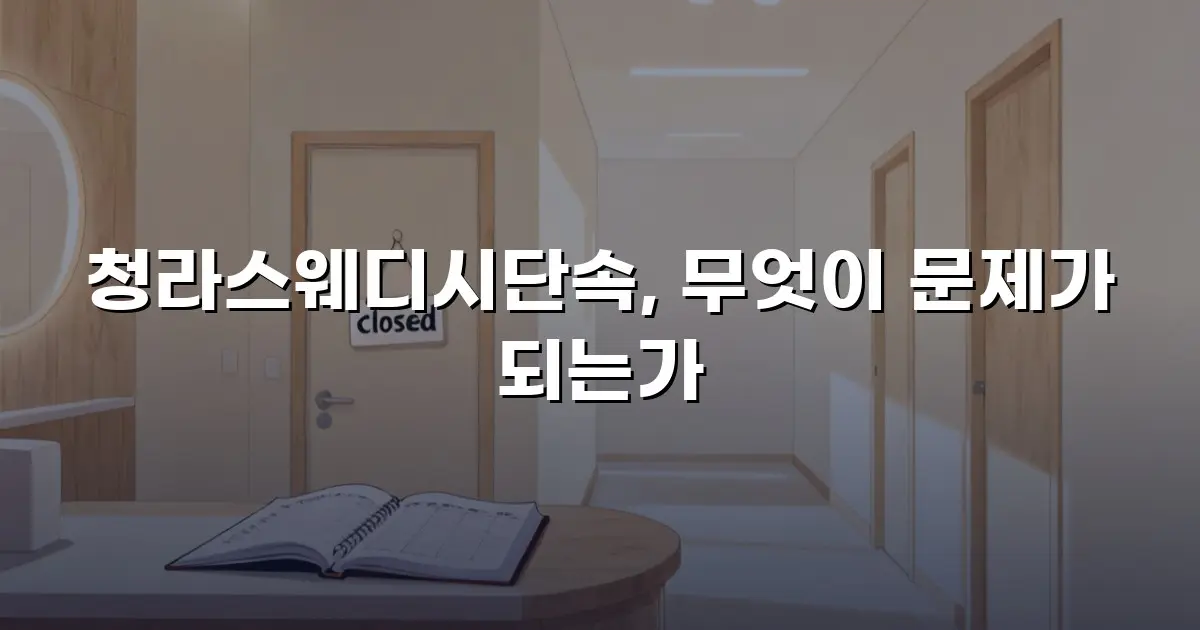 청라스웨디시단속, 무엇이 문제가 되는가