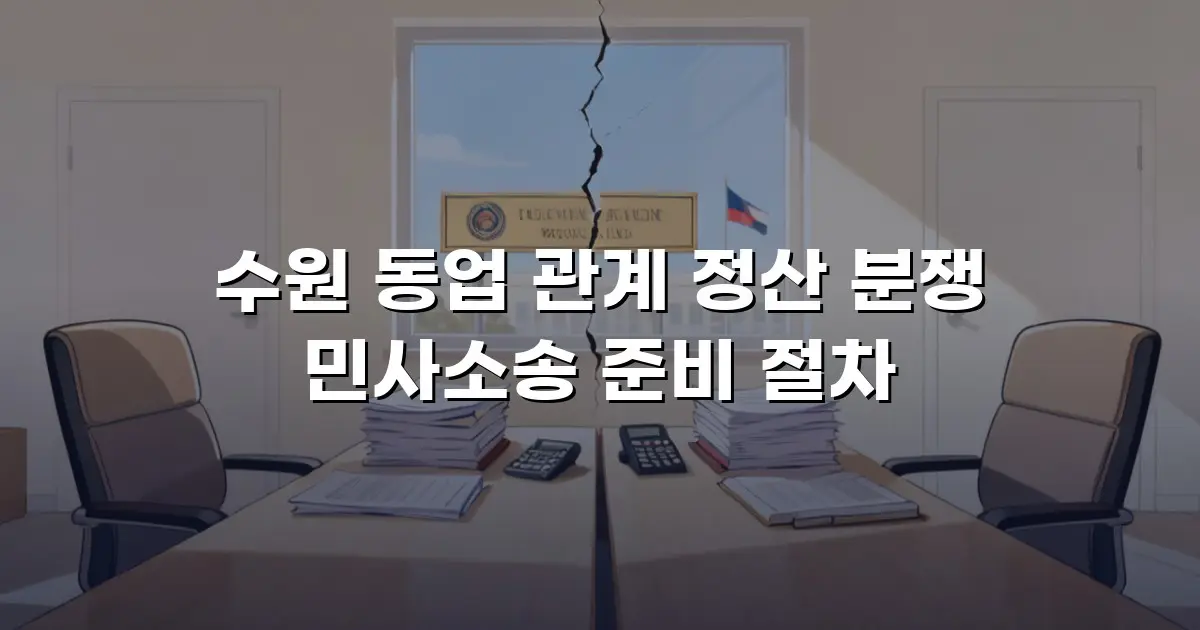 수원 동업 관계 정산 분쟁 민사소송 준비 절차