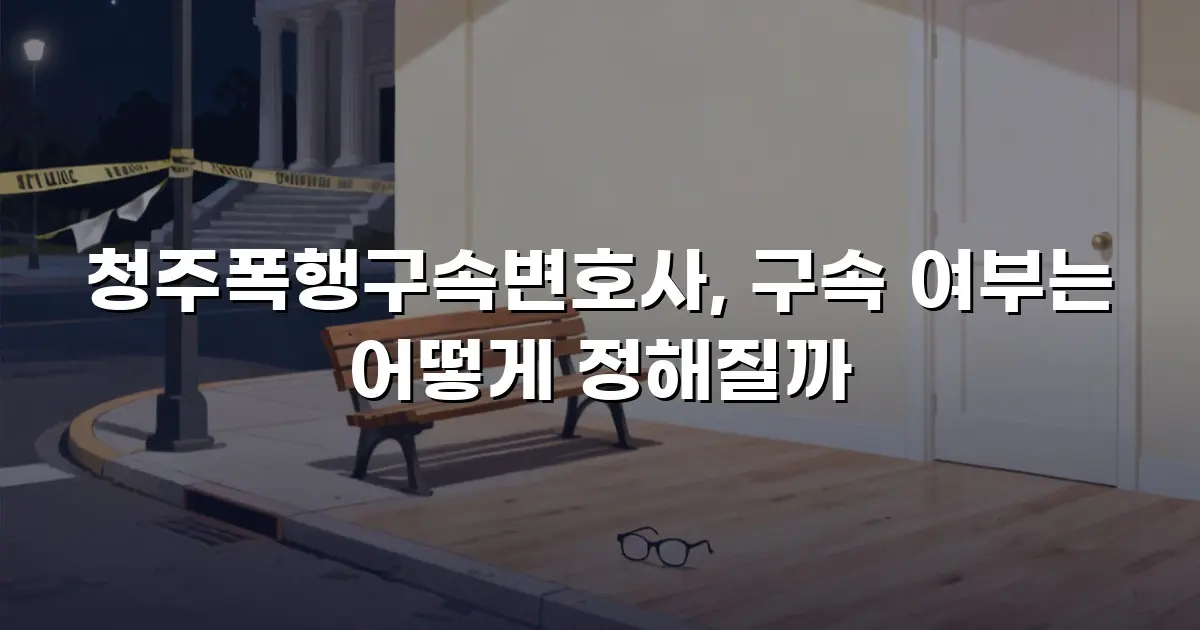 청주폭행구속변호사, 구속 여부는 어떻게 정해질까