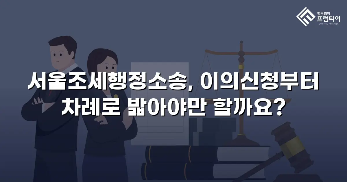 서울조세행정소송, 이의신청부터 차례로 밟아야만 할까요?