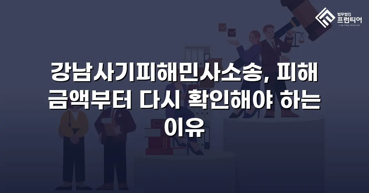 강남사기피해민사소송, 피해 금액부터 다시 확인해야 하는 이유
