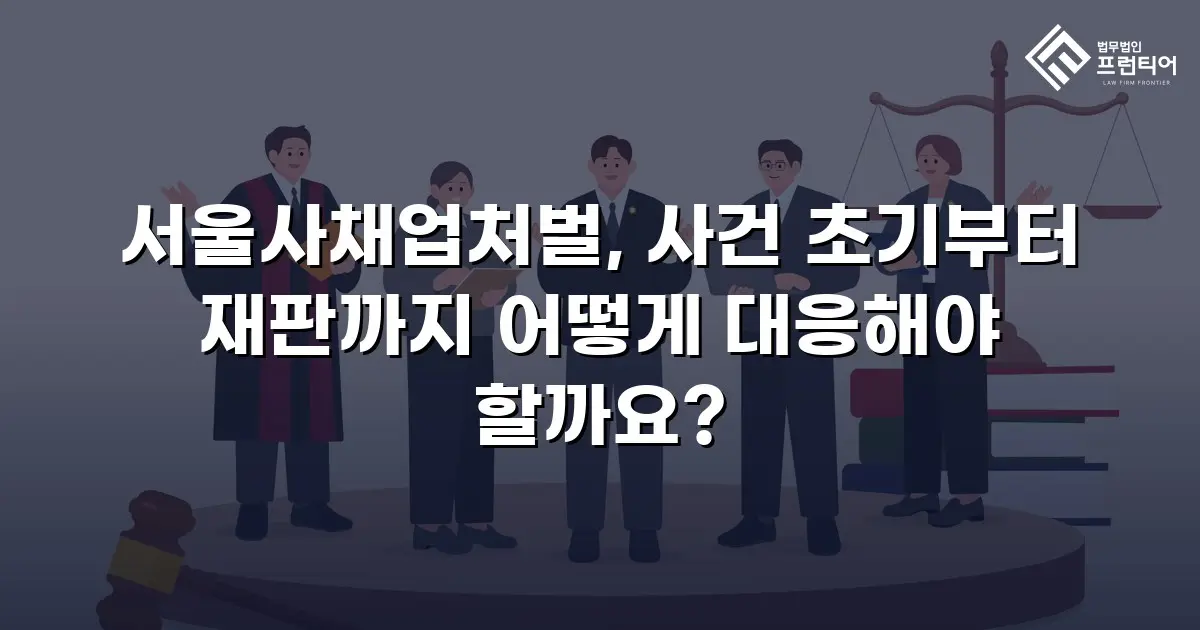 서울사채업처벌, 사건 초기부터 재판까지 어떻게 대응해야 할까요?
