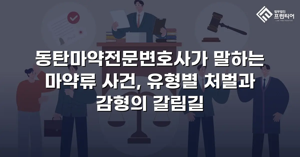 동탄마약전문변호사가 말하는 마약류 사건, 유형별 처벌과 감형의 갈림길
