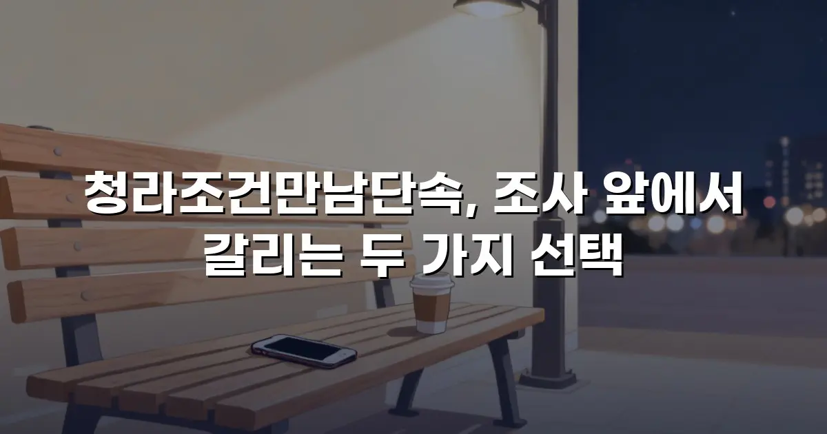 청라조건만남단속, 조사 앞에서 갈리는 두 가지 선택