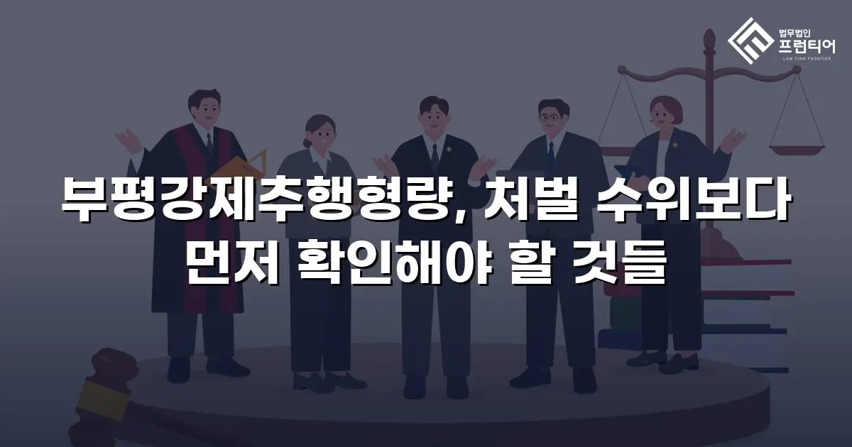 부평강제추행형량, 처벌 수위보다 먼저 확인해야 할 것들