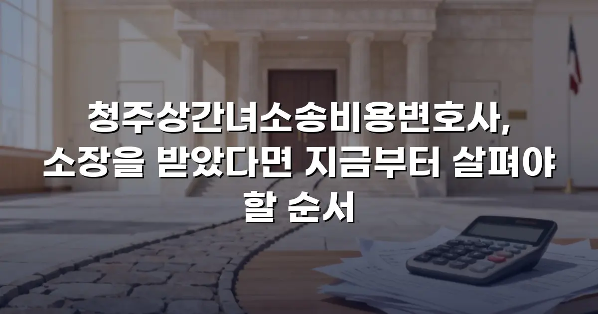 청주상간녀소송비용변호사, 소장을 받았다면 지금부터 살펴야 할 순서
