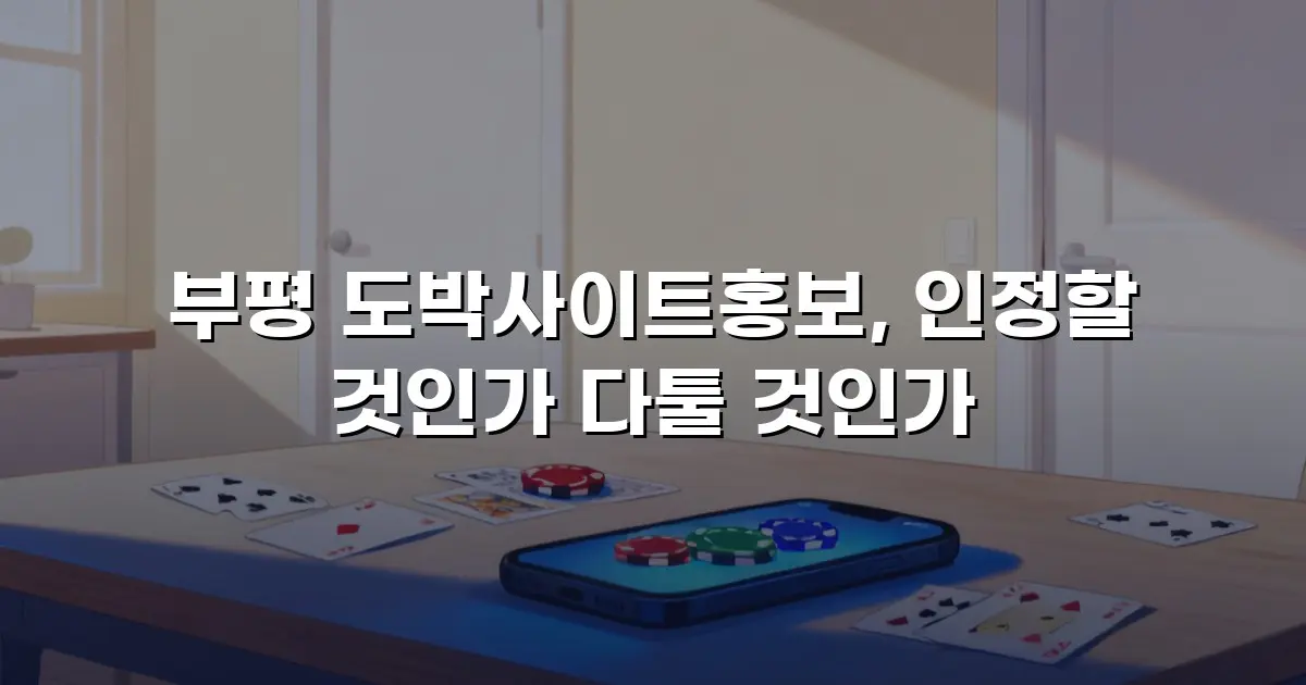 부평 도박사이트홍보, 인정할 것인가 다툴 것인가