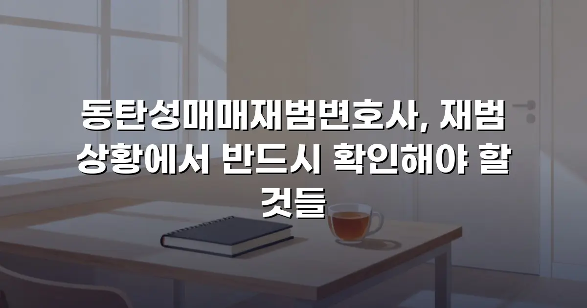 동탄성매매재범변호사, 재범 상황에서 반드시 확인해야 할 것들