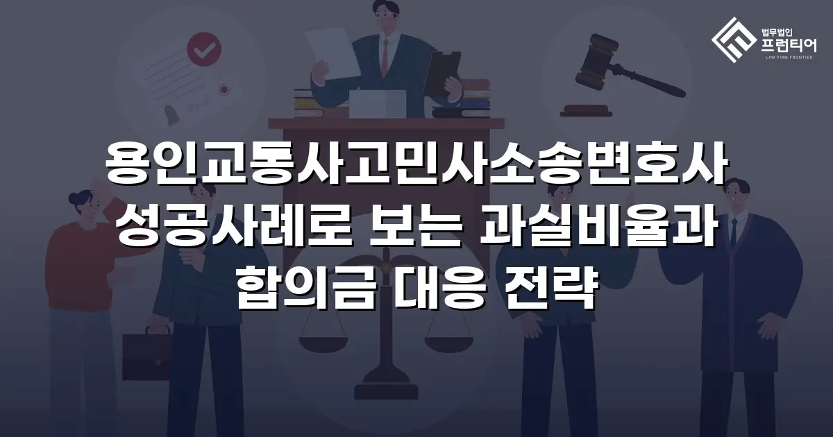 용인교통사고민사소송변호사 성공사례로 보는 과실비율과 합의금 대응 전략