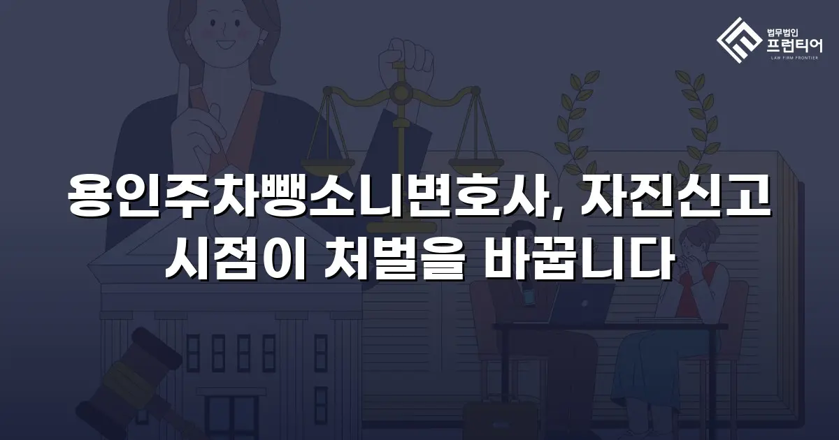 용인주차뺑소니변호사, 자진신고 시점이 처벌을 바꿉니다