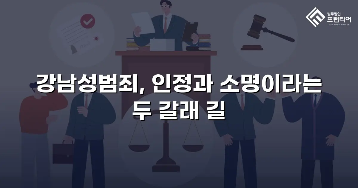 강남성범죄, 인정과 소명이라는 두 갈래 길