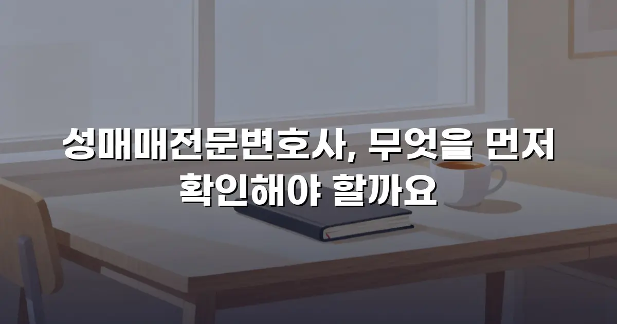 성매매전문변호사, 무엇을 먼저 확인해야 할까요