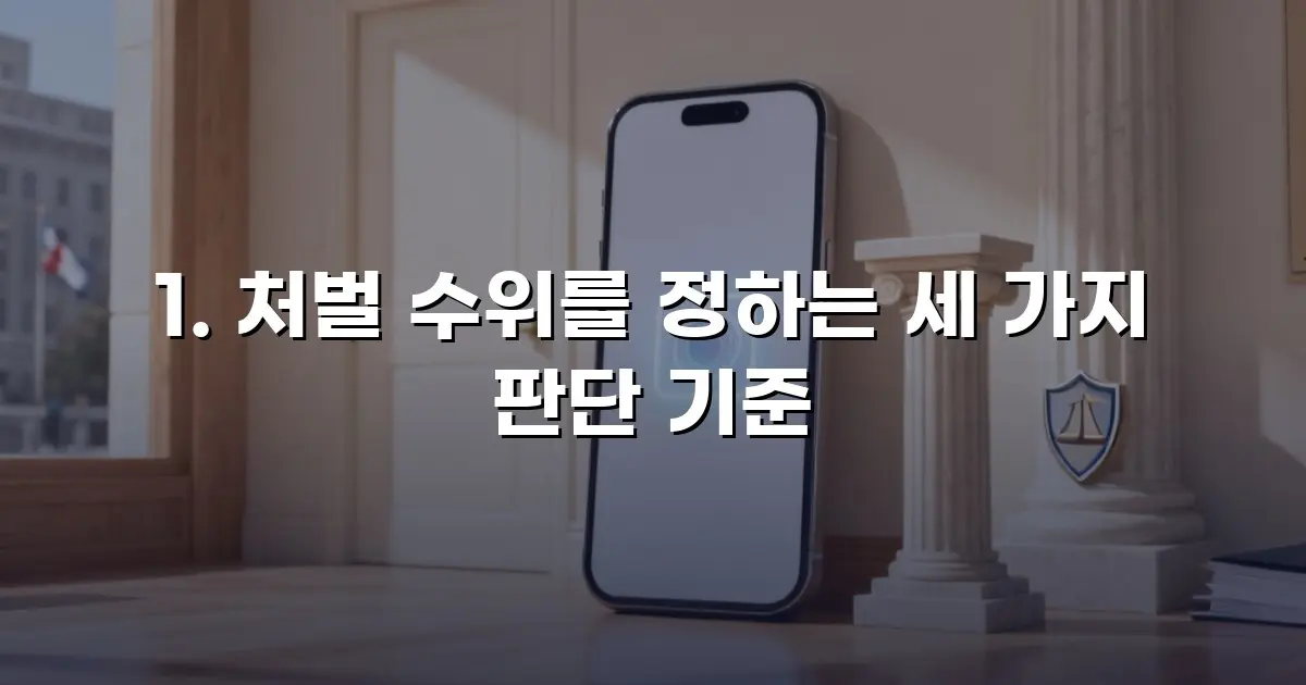 처벌 수위를 정하는 세 가지 판단 기준