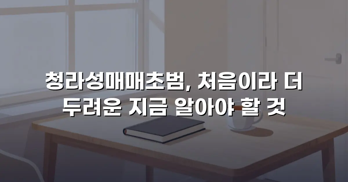 청라성매매초범, 처음이라 더 두려운 지금 알아야 할 것