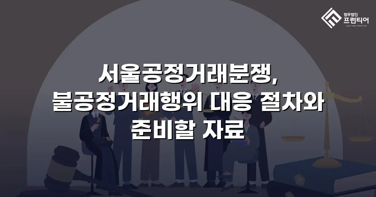 서울공정거래분쟁, 불공정거래행위 대응 절차와 준비할 자료