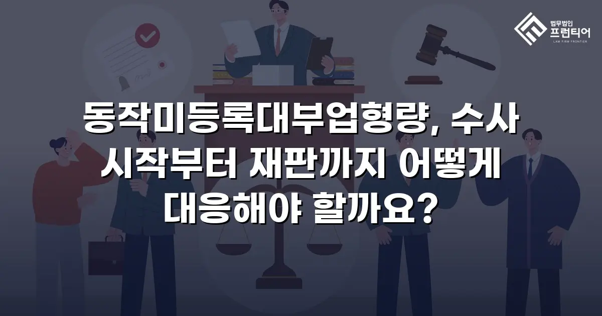 동작미등록대부업형량, 수사 시작부터 재판까지 어떻게 대응해야 할까요?