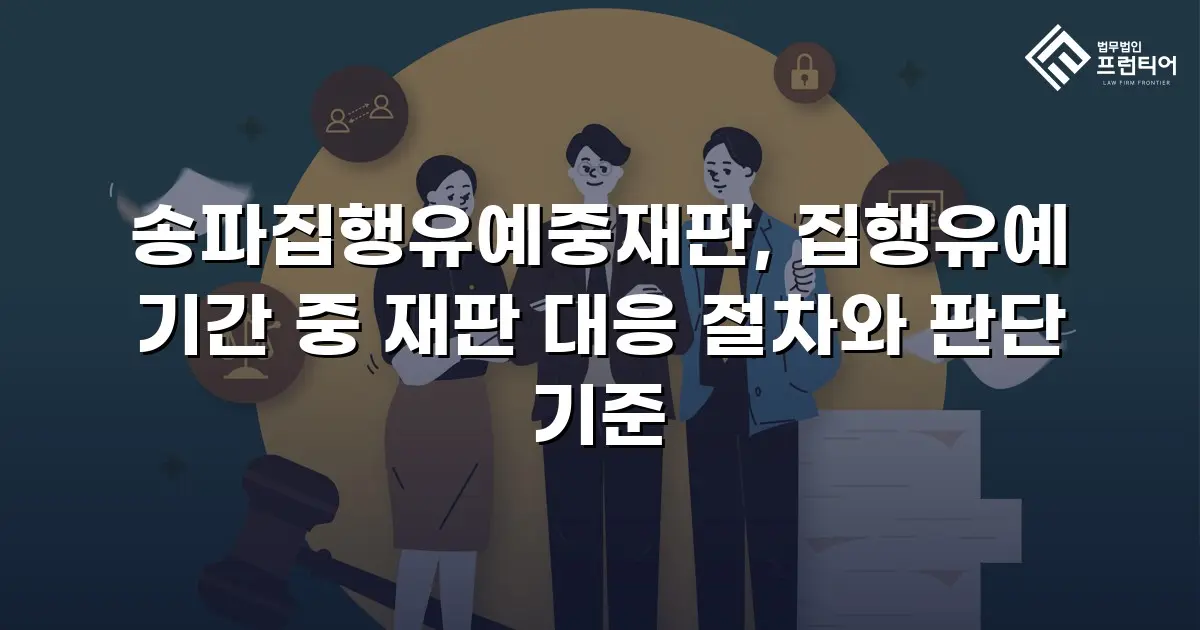 송파집행유예중재판, 집행유예 기간 중 재판 대응 절차와 판단 기준