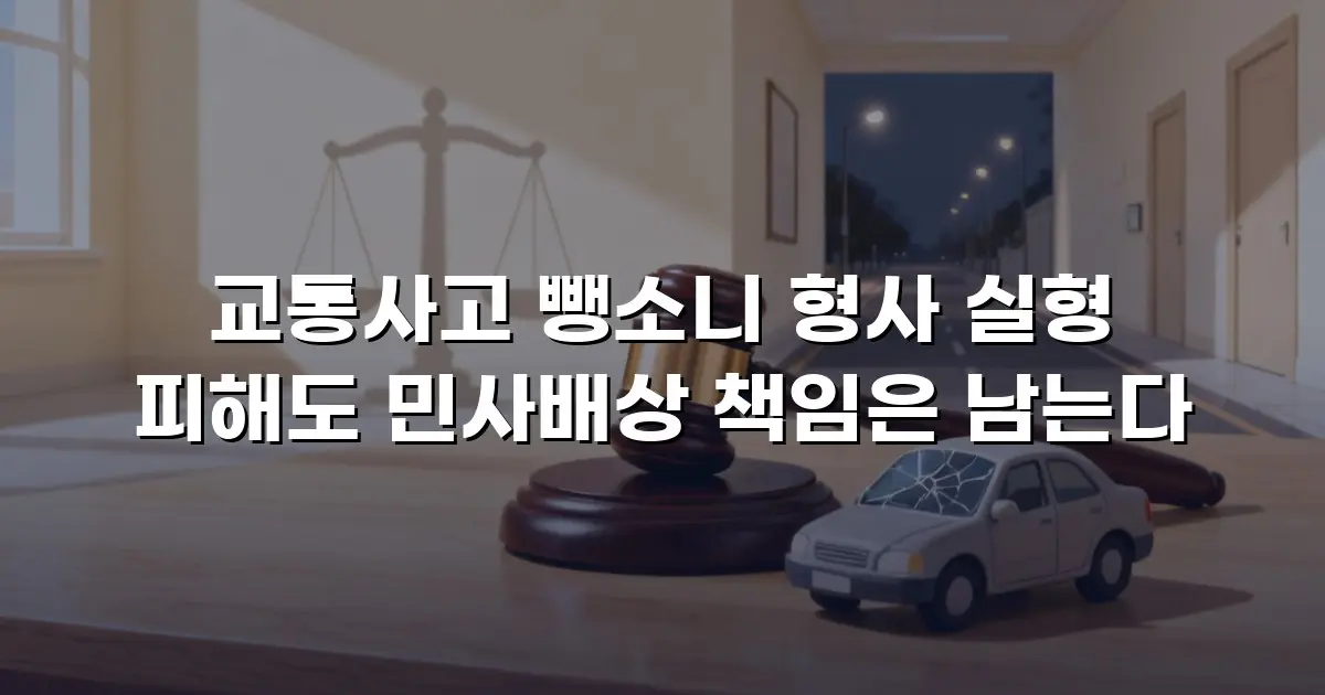 교통사고 뺑소니 형사 실형 피해도 민사배상 책임은 남는다