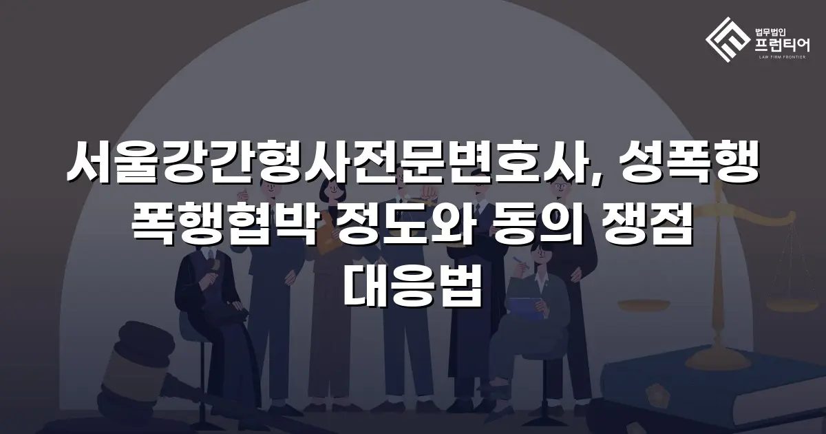 서울강간형사전문변호사, 성폭행 폭행협박 정도와 동의 쟁점 대응법
