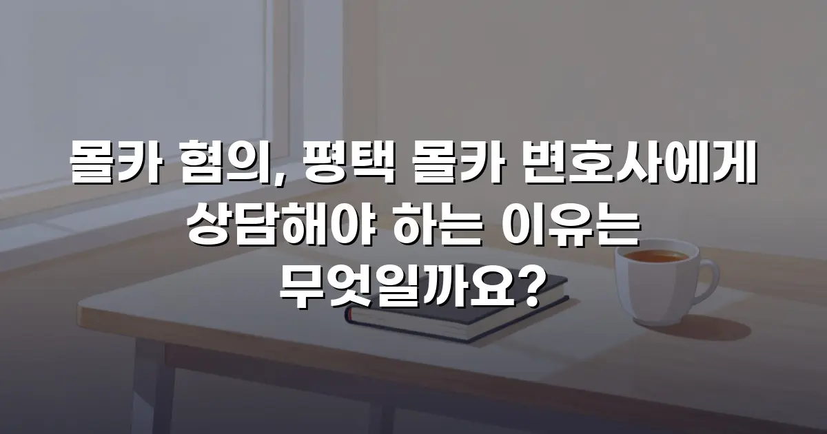 몰카 혐의, 평택 몰카 변호사에게 상담해야 하는 이유는 무엇일까요?
