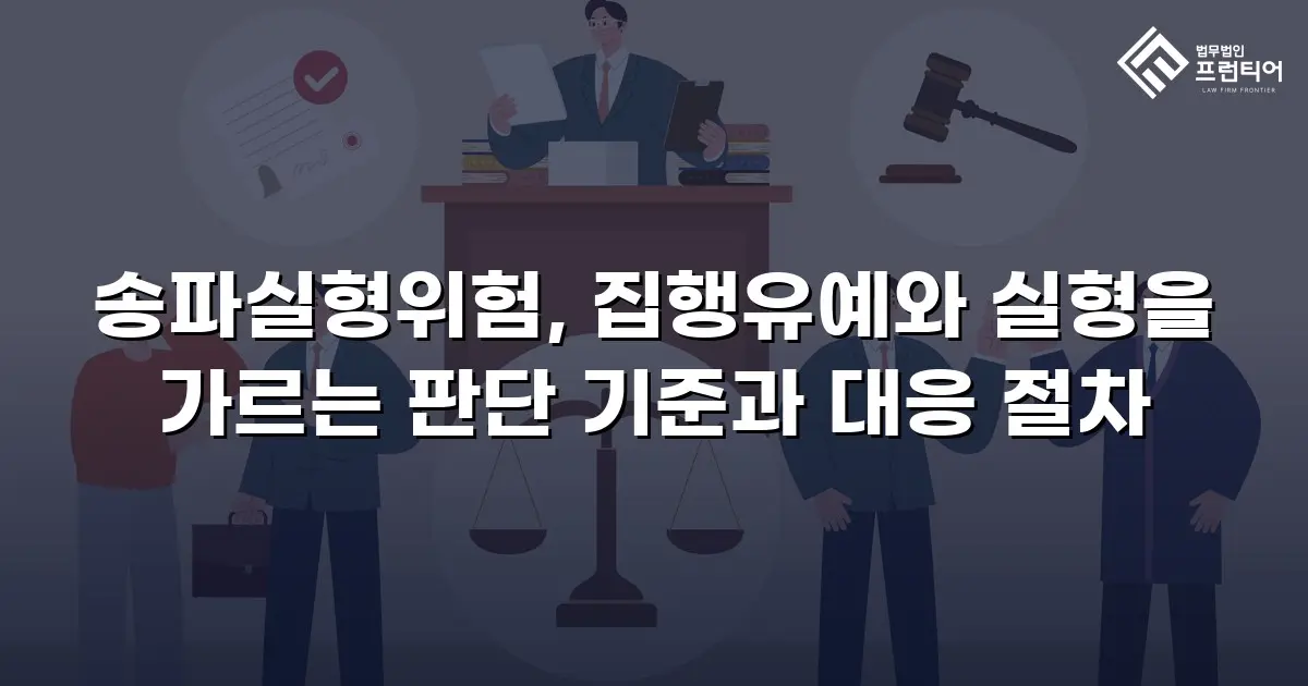 송파실형위험, 집행유예와 실형을 가르는 판단 기준과 대응 절차