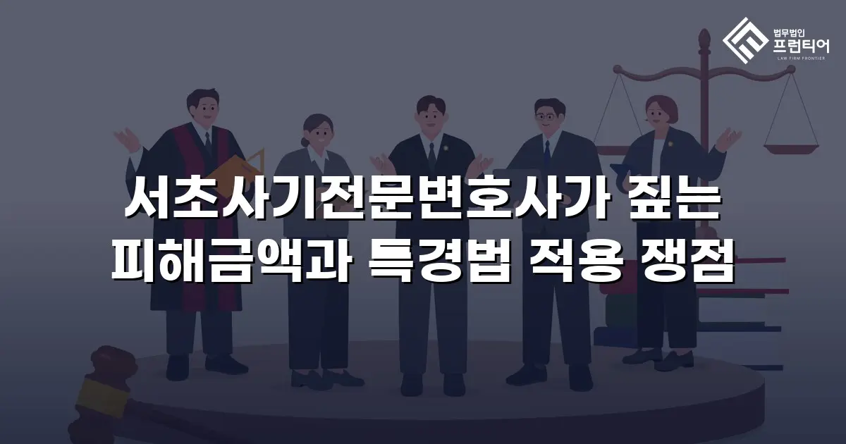서초사기전문변호사가 짚는 피해금액과 특경법 적용 쟁점