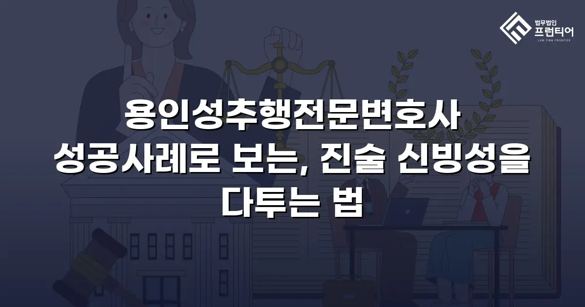용인성추행전문변호사 성공사례로 보는, 진술 신빙성을 다투는 법