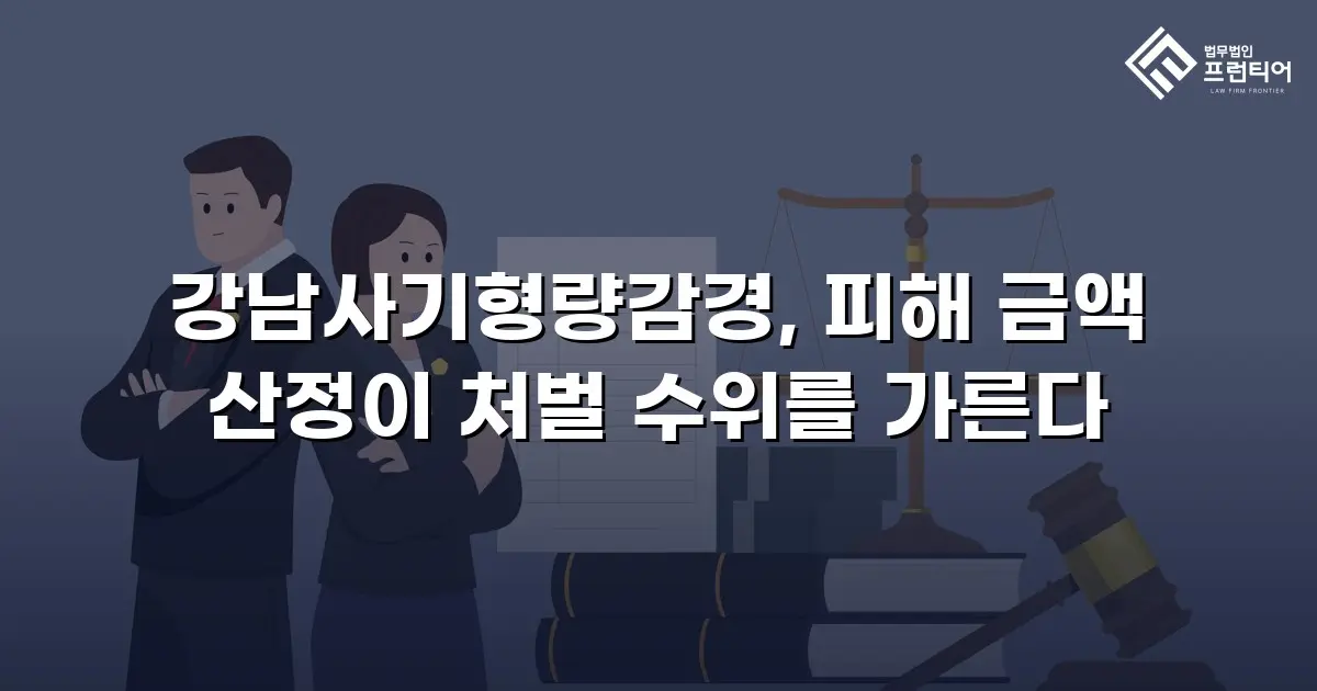 강남사기형량감경, 피해 금액 산정이 처벌 수위를 가른다