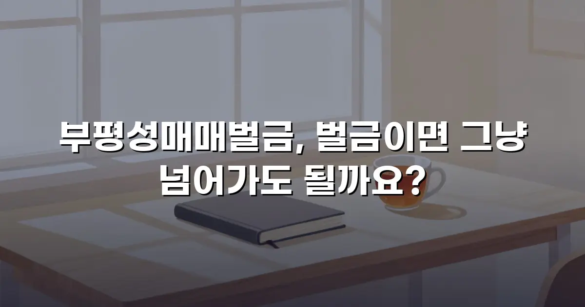 부평성매매벌금, 벌금이면 그냥 넘어가도 될까요?
