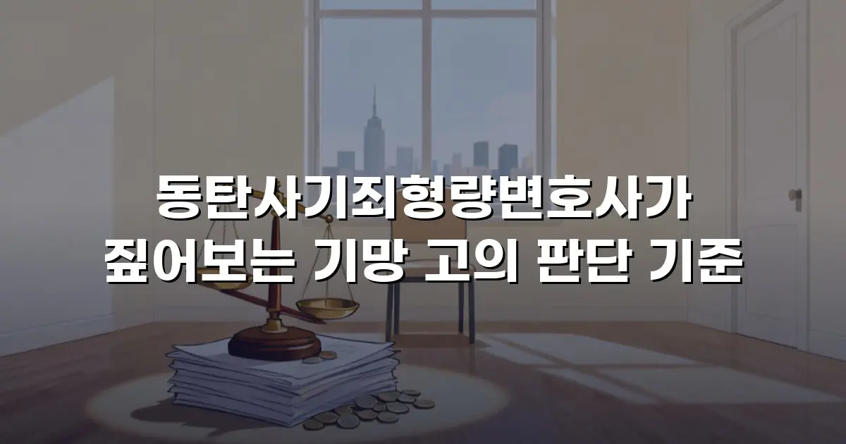 동탄사기죄형량변호사가 짚어보는 기망 고의 판단 기준