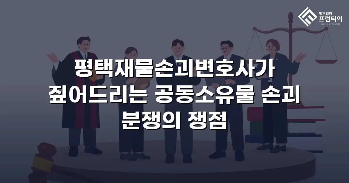 평택재물손괴변호사가 짚어드리는 공동소유물 손괴 분쟁의 쟁점