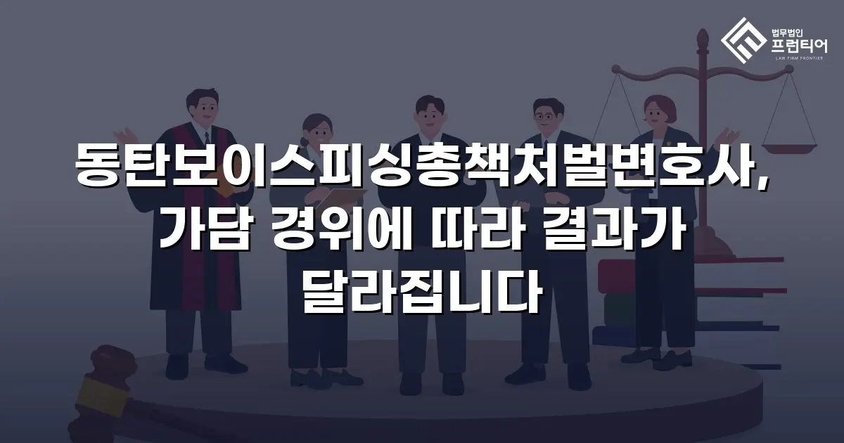 동탄보이스피싱총책처벌변호사, 가담 경위에 따라 결과가 달라집니다