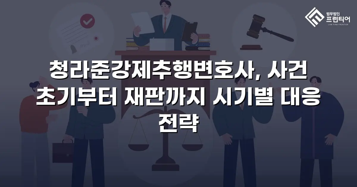 청라준강제추행변호사, 사건 초기부터 재판까지 시기별 대응 전략