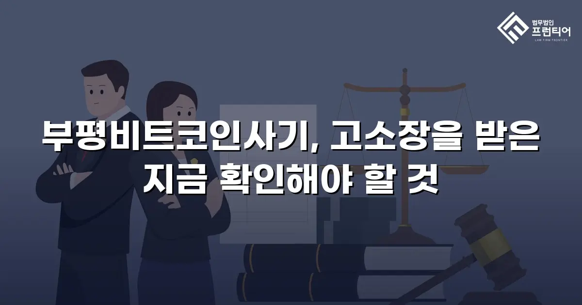 부평비트코인사기, 고소장을 받은 지금 확인해야 할 것