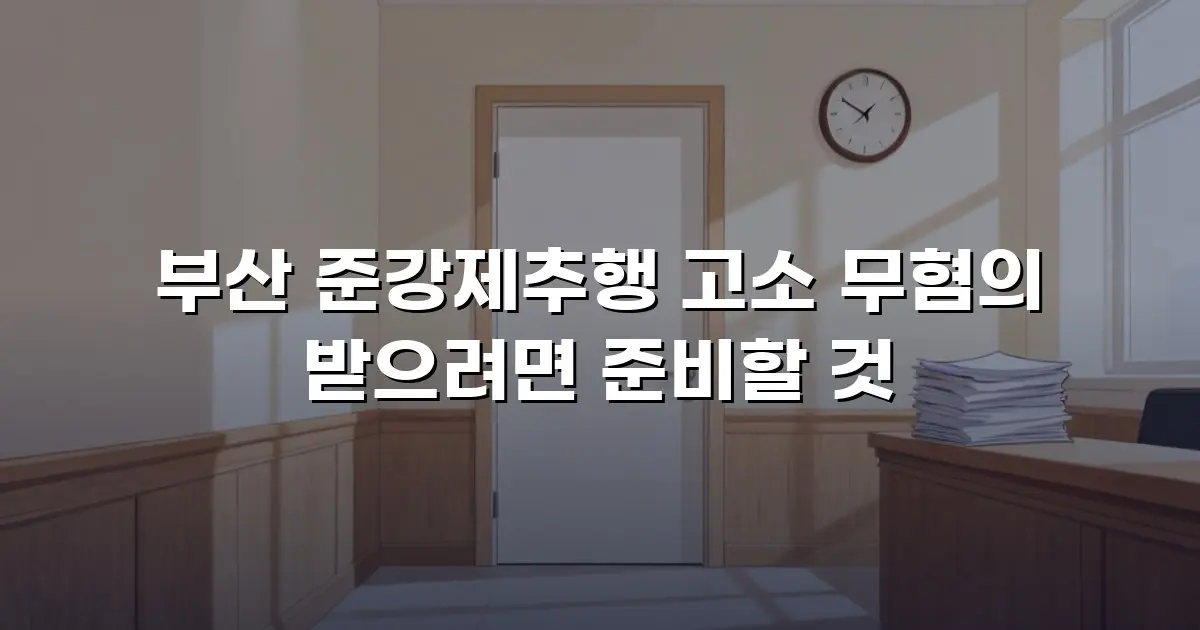 부산 준강제추행 고소 무혐의 받으려면 준비할 것