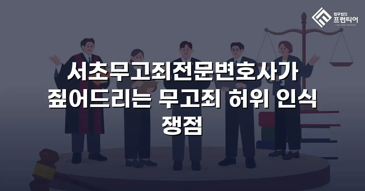 서초무고죄전문변호사가 짚어드리는 무고죄 허위 인식 쟁점