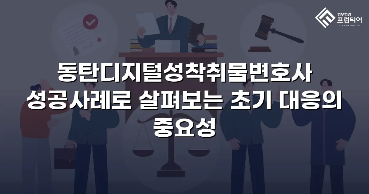 동탄디지털성착취물변호사 성공사례로 살펴보는 초기 대응의 중요성