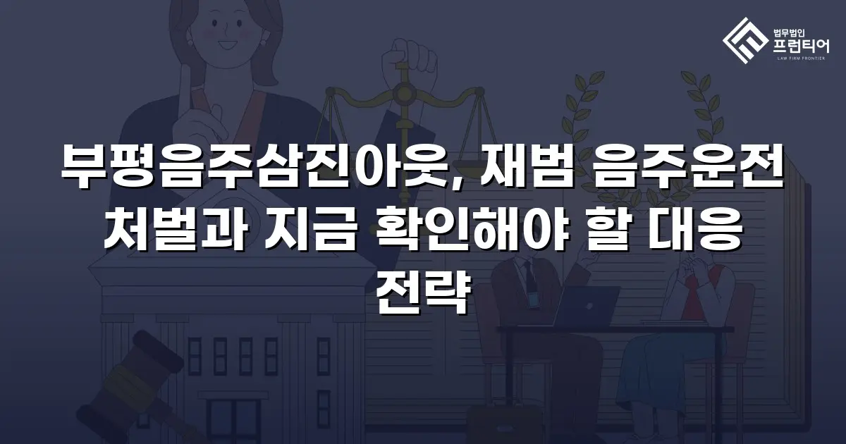 부평음주삼진아웃, 재범 음주운전 처벌과 지금 확인해야 할 대응 전략