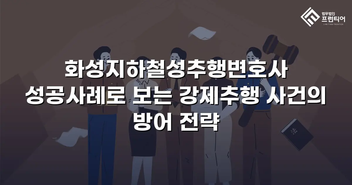 화성지하철성추행변호사 성공사례로 보는 강제추행 사건의 방어 전략
