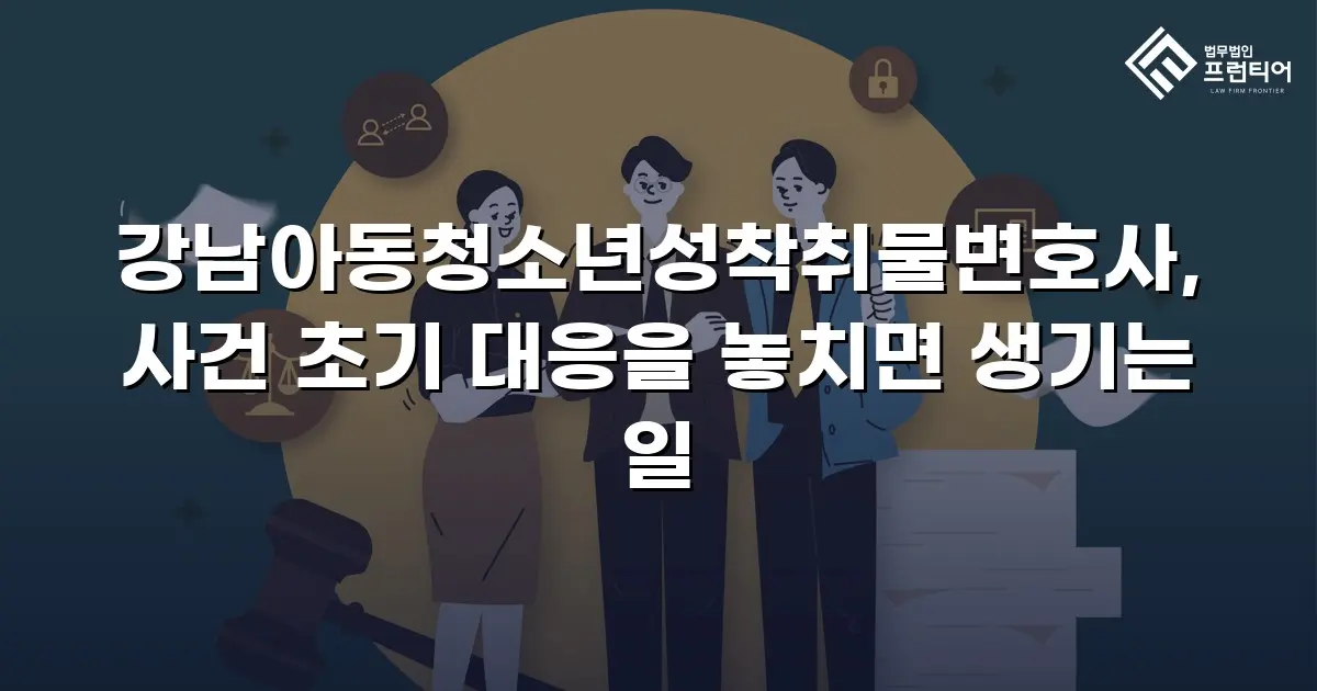 강남아동청소년성착취물변호사, 사건 초기 대응을 놓치면 생기는 일