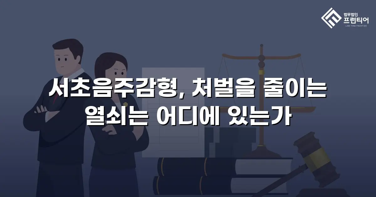 서초음주감형, 처벌을 줄이는 열쇠는 어디에 있는가